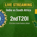 India vs South Africa 2nd T20I